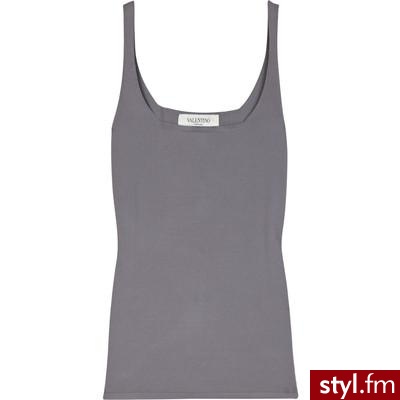 Jersey-knit tank - Valentino - Polyvore. Pobrano ze strony: http://www.polyvore.com/jersey-knit_tank/thing?id=19551109 - Pozostałe Ciuchy Moda