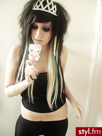 EMO Alternatywne Średnie Fryzury