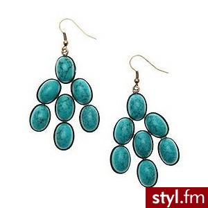 Turquoise Chandelier Earrings - Polyvore. Pobrano ze strony: http://www.polyvore.com/turquoise_chandelier_earrings/thing?id=14789576#1271696820747 - Pozostałe Dodatki Moda
