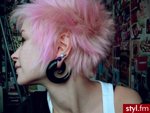 Kolorowe Punk Rock Alternatywne Krótkie Fryzury