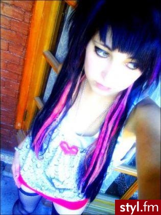 EMO Alternatywne Średnie Fryzury