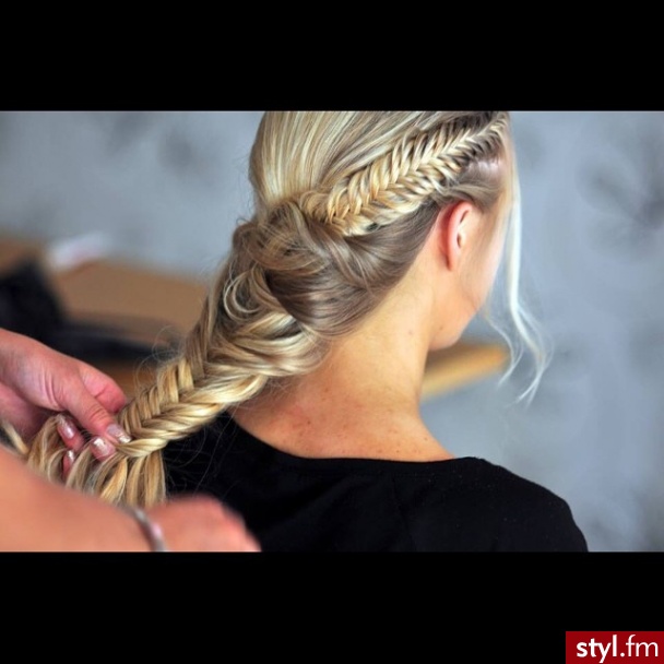 Blond Warkocze Proste Na co dzień Długie Fryzury