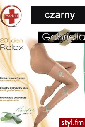 Gabriella Rajstopy Medica Relax Aloe-Vera (20den) - Rajstopy Bielizna Moda