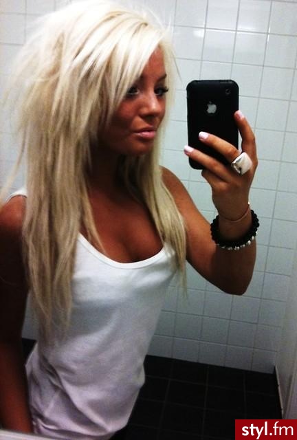 Blond Rozpuszczone Proste Na co dzień Długie Fryzury