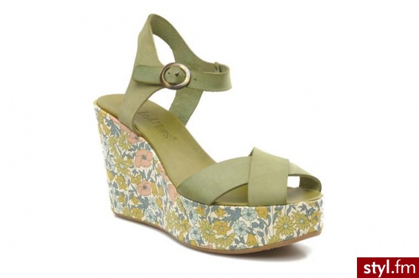 Les Lolitas KOTURNY CALISE BY LES LOLITAS (zielony) - Koturny Buty Moda