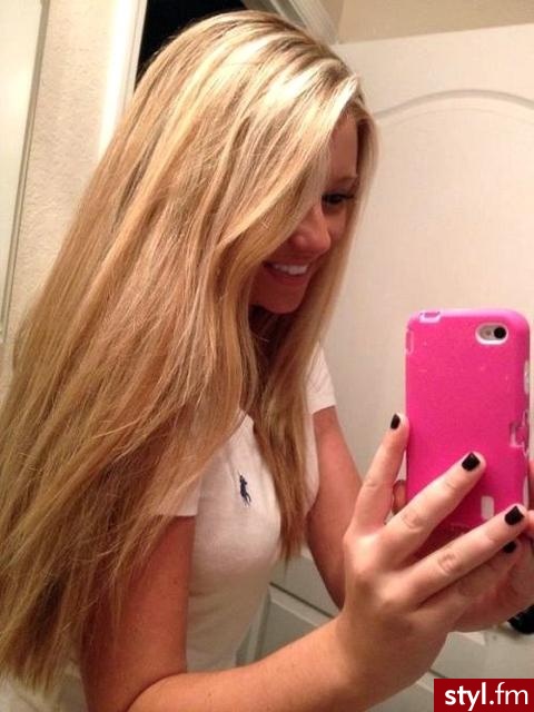 Blond Rozpuszczone Proste Na co dzień Długie Fryzury