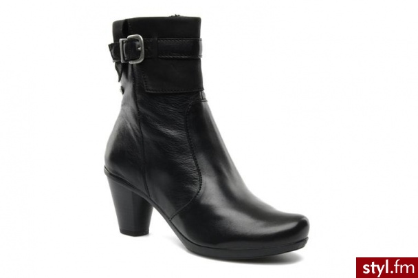 Fluchos PÓŁBUTY I BOTKI CAMILLA 7731 BY FLUCHOS (Czarny) - Botki Buty Moda