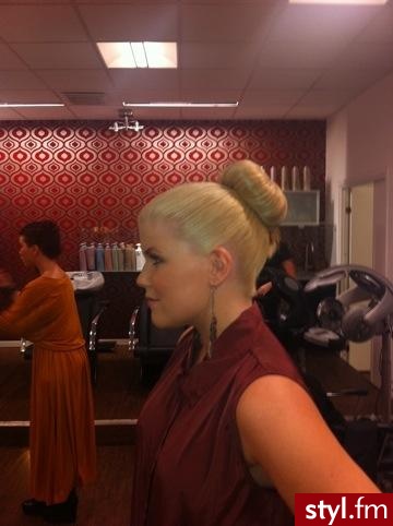 Blond Kok Proste Wieczorowe Długie Fryzury