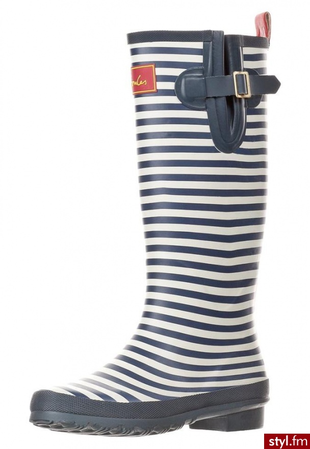 Joules WELLY Kalosze niebieski - Kalosze Buty Moda
