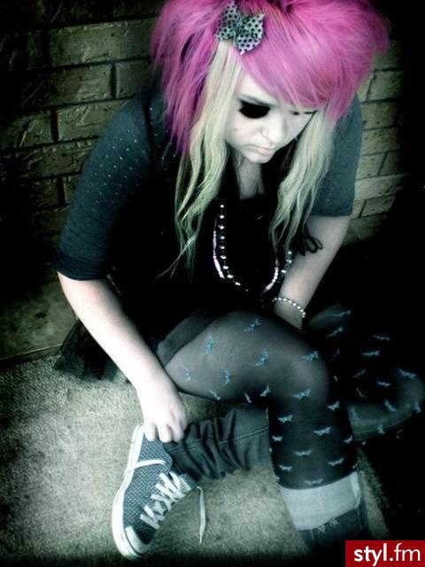 EMO Alternatywne Średnie Fryzury