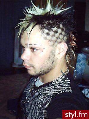 Punk Rock Alternatywne Średnie Fryzury