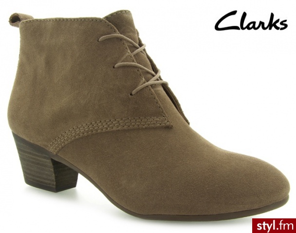 Clarks MELANIE KATE MUSHROOM SUEDE - Botki Buty Moda
