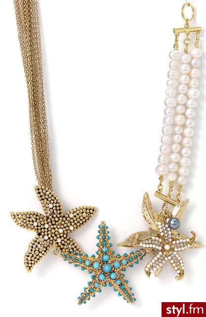 naszyjnik z rozgwiazdami firmy Sequin 228$ - Pozostałe Dodatki Moda