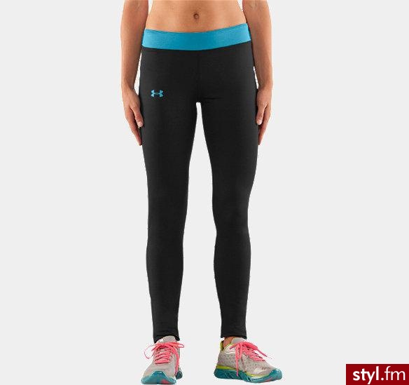 UNDER ARMOUR LEGGINSY COLDGEAR SLASH TIGHT 123285 003 - Leginsy Spodnie Moda