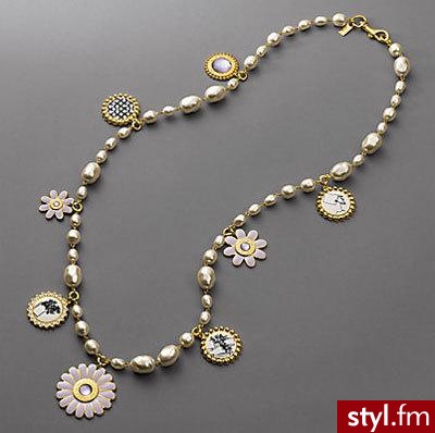 naszyjnik Coach wykonany ze złota, a przewieszki pokryte emalią - 248$ - Pozostałe Dodatki Moda
