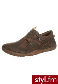 Clarks MARTOCK TREAD Półbuty wsuwane brązowy - Półbuty Buty Moda