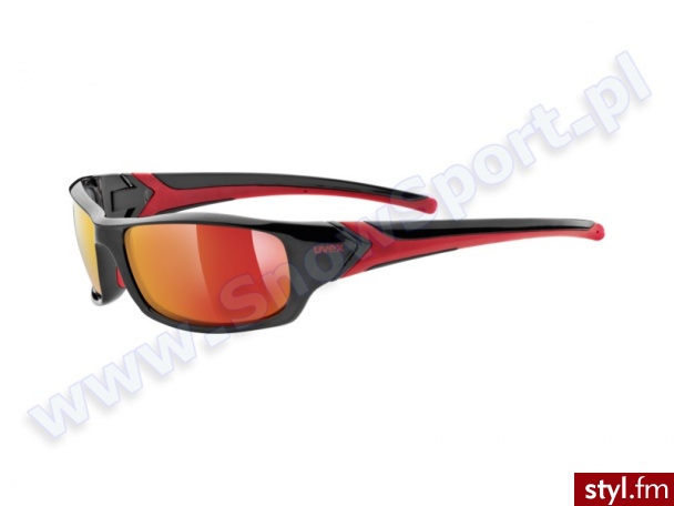 Uvex Okulary Sgl 211 Black Red 2213 - Okulary Dodatki Moda