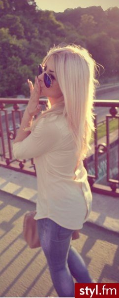 Blond Rozpuszczone Proste Na co dzień Długie Fryzury