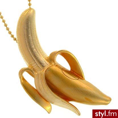Bananowy naszyjnik (; niestety nie wiem, gdzie go kupić. - Pozostałe Dodatki Moda