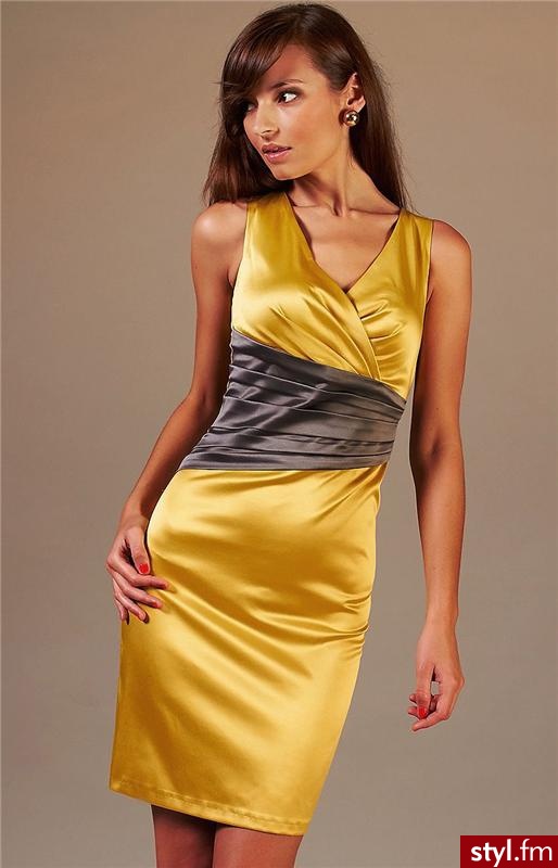 Vera Fashion Oriana sukienka miodowo-brązowy - Pozostałe Sukienki Moda