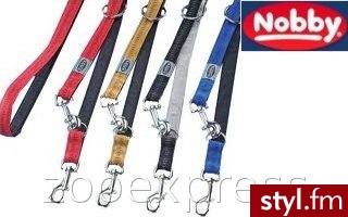 Nobby Smycz soft grip składana 20mm/200cm niebieska - Psy Zwierzaki