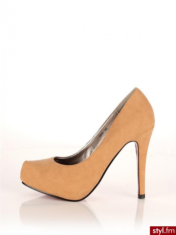 Heppin Czółenka 505 camel - Czółenka Buty Moda