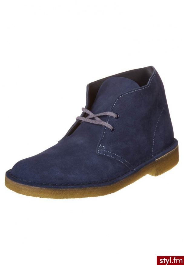 Clarks Originals Botki sznurowane niebieski Granat Półbuty - Botki Buty Moda