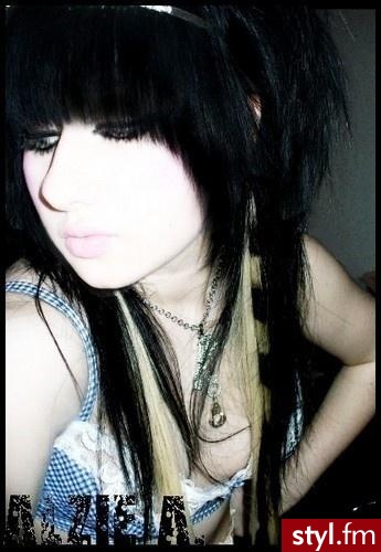EMO Alternatywne Średnie Fryzury