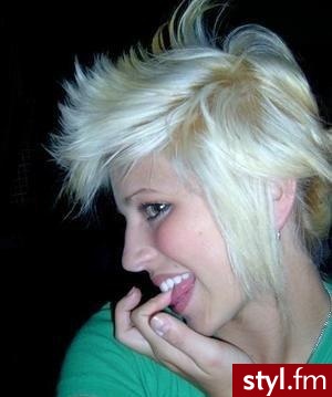 Blond Rozpuszczone Proste Na co dzień Krótkie Fryzury