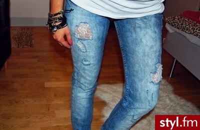 Jeansy Spodnie Moda