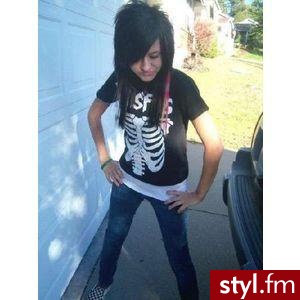 EMO Alternatywne Średnie Fryzury