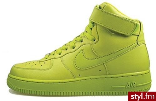 Nike WMNS Air Force1 High "green apple" - Pozostałe Buty Moda