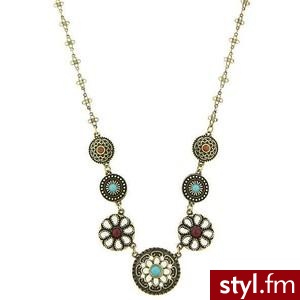 Marrakesh Turquoise & Carnelian Moroccan Medallion Necklace... - Polyvore. Pobrano ze strony: http://www.polyvore.com/marrakesh_turquoise_carnelian_moroccan_medallion/thing?id=16507923 - Pozostałe Dodatki Moda