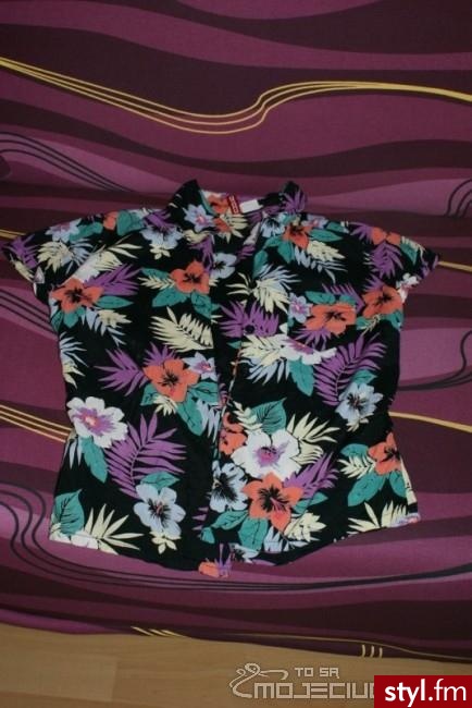 HM FLORAL. koszula hm 
rozmiar s/m - Misz-masz