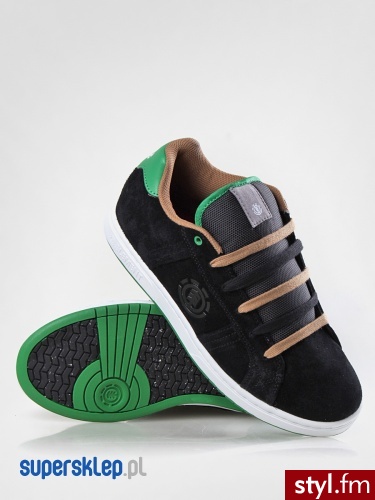 Element BUTY WINSTON CUP (BLK/GRN) 40 Czarny Skate - Pozostałe Buty Moda