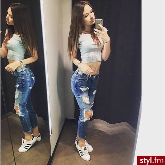 Jeansy Spodnie Moda