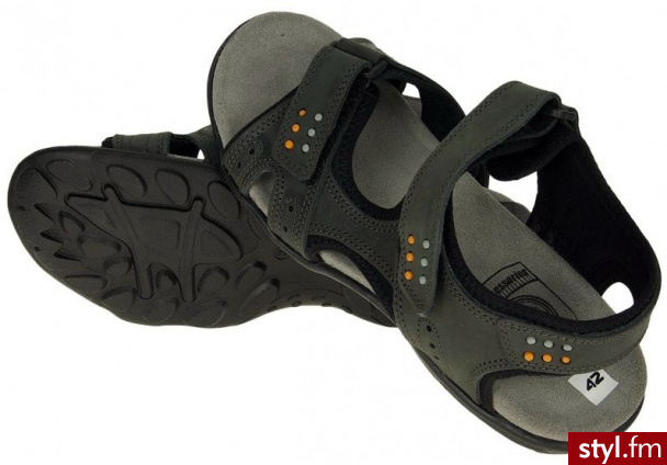 Sandały męskie Sam006 Czarny - Sandały Buty Moda