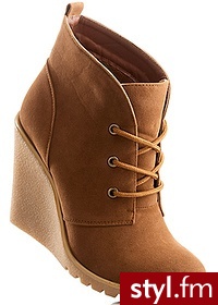 Bonprix Botki karmelowy 914510_12485 - Botki Buty Moda