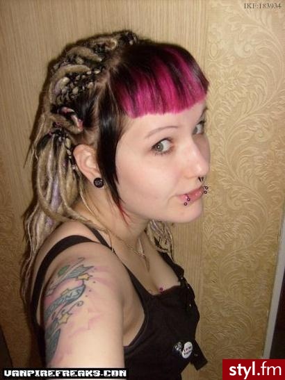 Punk Rock Alternatywne Średnie Fryzury