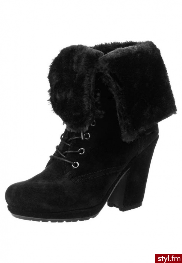 Zign Botki czarny - Botki Buty Moda