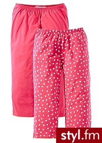 Bonprix Spodnie rybaczki (2 pary) 943660_22011 - Pozostałe Spodnie Moda