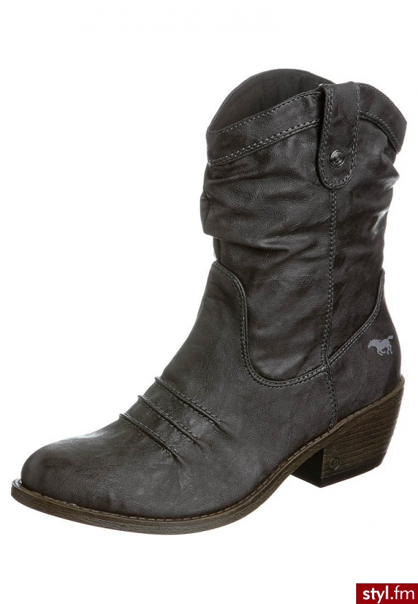 Mustang Botki & botki do kostki szary - Botki Buty Moda