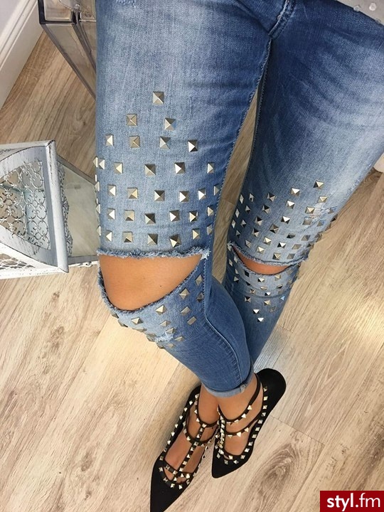 Jeansy Spodnie Moda