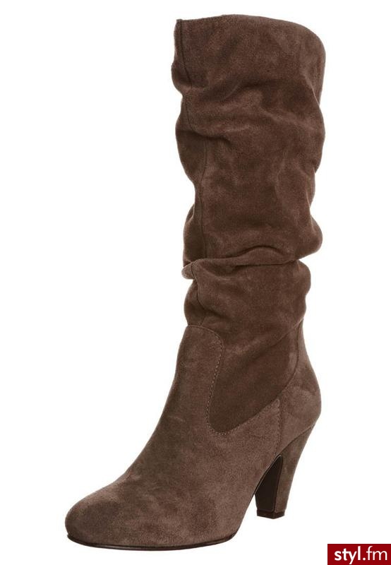 Taupage Kozaki  brązowy - Kozaki Buty Moda