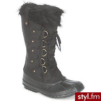 Sorel BUTY JOAN OF ARCTIC PREMIUM Black - Kozaki Buty Moda