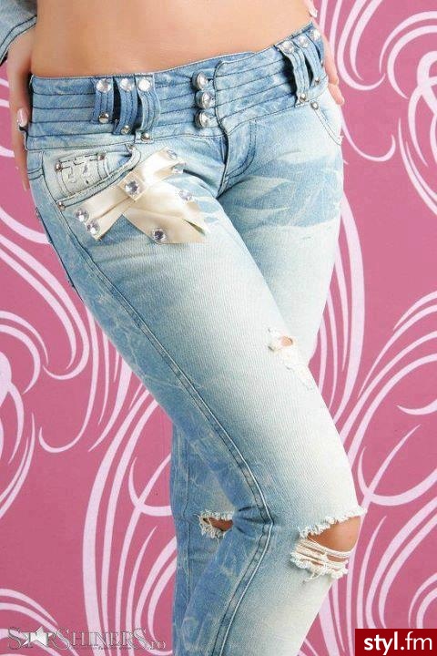 Jeansy Spodnie Moda