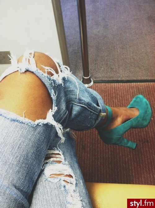 Jeansy Spodnie Moda