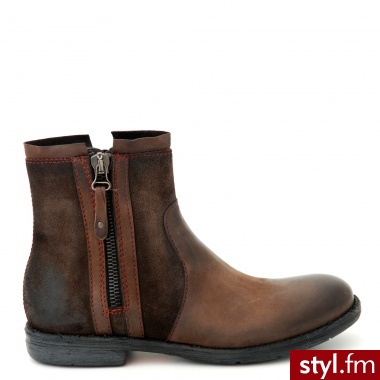 Venezia BOTKI MĘSKIE 181213 CAFFE - Botki Buty Moda