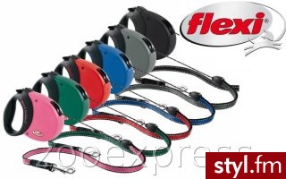 Flexi SMYCZ COMFORT LONG 2 MEDIUM KOLOR TURKUSOWY (PETROL BLUE) - Psy Zwierzaki