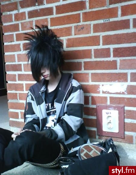 EMO Alternatywne Średnie Fryzury